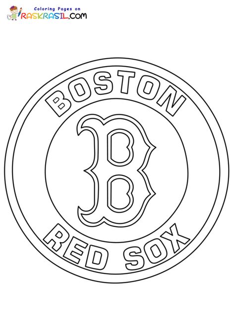 Red Sox Coloring Pages