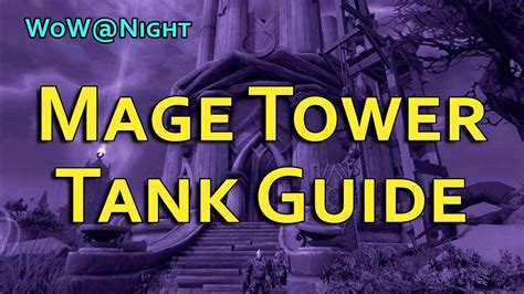 The 2 big ones really are the lightblood and the command center ones. Tank Mage Tower Guide (Updated for Patch 7.3! - Brewmaster/Warrior POV) - YouTube