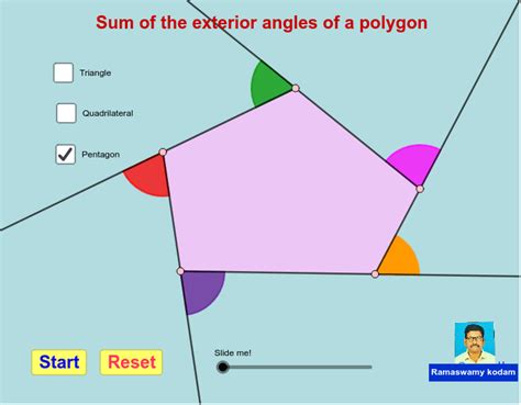Exterior Angles Of Polygon Geogebra
