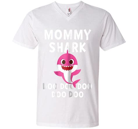 Pinkfong Mommy Shark Official V Neck T Shirt Inktee Store