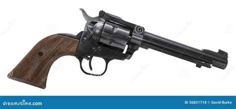 Revolver Firearm Isolated White Background Stock Photo Image Of