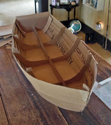 Cardboard Ship Buildingso Clever Howtobuildaboat Cardboard Boat