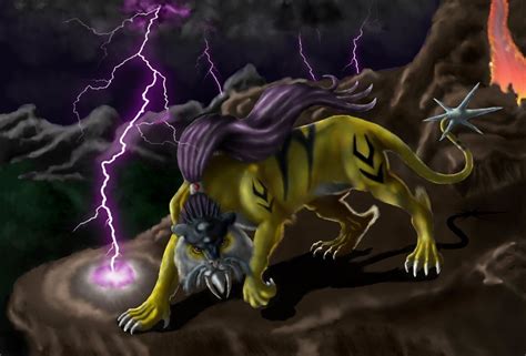 Want to discover art related to shiny_legendary_pokemon? Raikou (Beast of Thunder) - Raikou Fan Art (23156481) - Fanpop