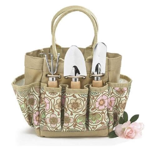 Quantity this compact gardening bag is perfect for the forgetful gardener, keep your small gardening tools safe and organized. Adorable gardening bag. | Garden tool bag, Fairy garden ...