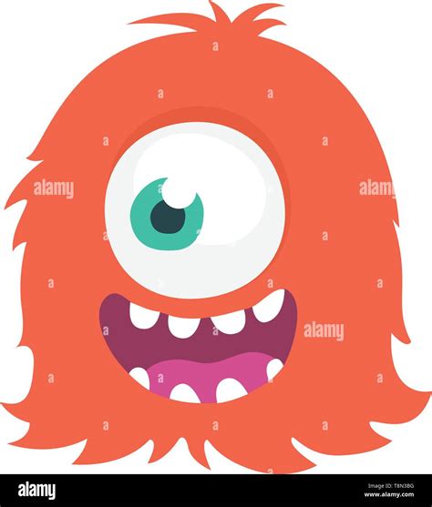 feliz cartoon one eyed monster halloween ilustración vectorial gran juego de cartoon monstruos