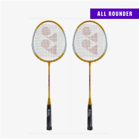 Yonex Gr303 Yellow Badminton Racket Set Of 2