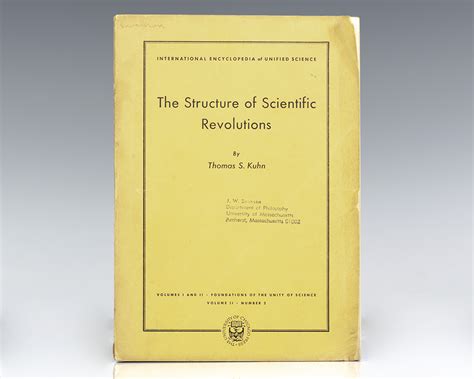 The Structure Of Scientific Revolutions Thomas Kuhn First Edition
