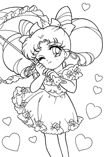 Sailor Chibi Moon Moon Coloring Pages Sailor Moon Coloring Pages