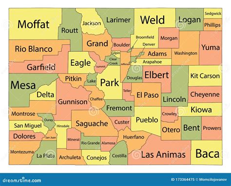Political Map Of Colorado Counties Bornmodernbaby