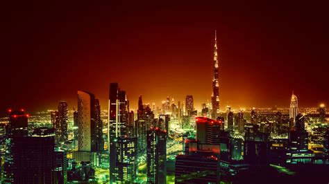 1920x1080 Resolution Dubai Burj Khalifa Cityscape In Night 1080p Laptop