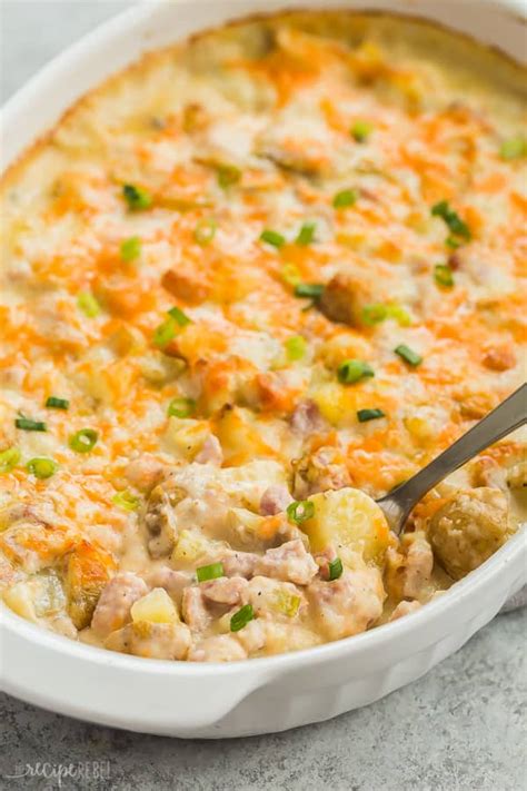 This link is to an external site that may or may not meet accessibility guidelines. Twice Baked Potato Casserole with Ham + VIDEO - The Recipe ...