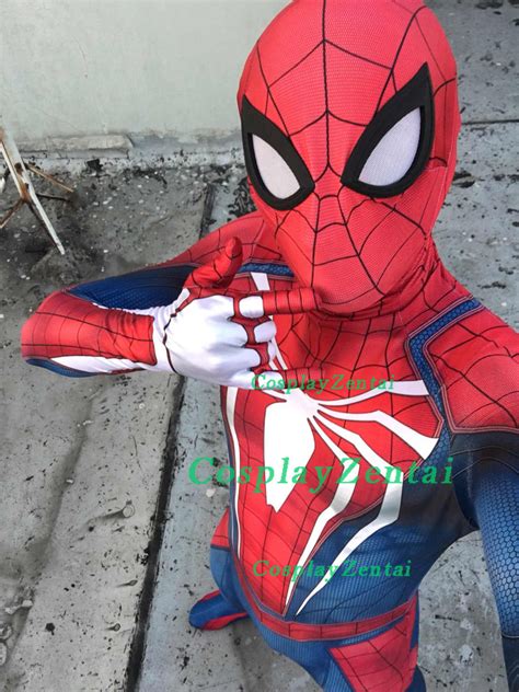 Ps4 Spider Man Costume Classic Spiderman 3d Print Superhero Cosplay