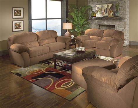 Saddle Mircro Suede Casual Living Room Wsewn On Arm Pillows