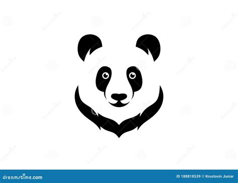 Head Panda Logo Design Stock Vector Illustration Of Babe