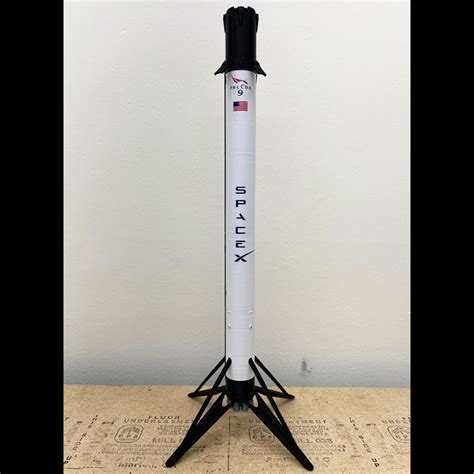 Spacex Falcon 9 Demo 2 Model With Crew Dragon 172 Scale Etsy