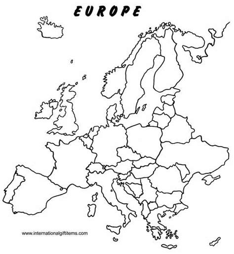 Blank Map Of Western Europe Printable Best Photos Of Printable Outline