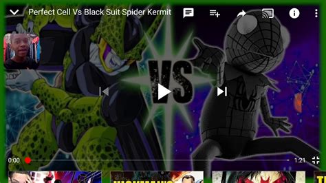 Perfect Cell Vs Black Suit Kermit Reaction He Actually Did The Thing