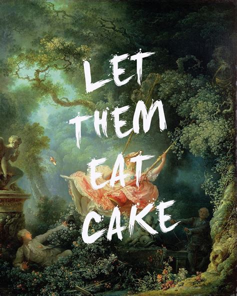 Let Them Eat Cake Art Print Marie Antoinette Art Word Art Etsy Denmark