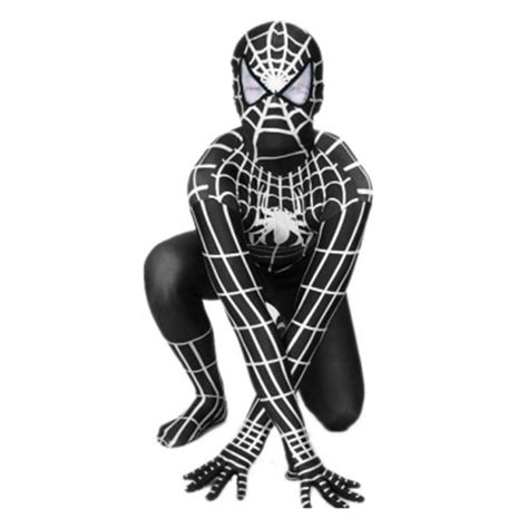 Adult Homecoming Black White Spiderman Cosplay Zentai Iron Spider Man