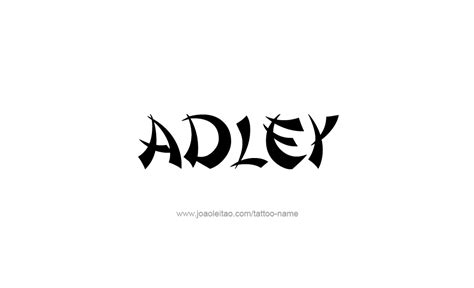 Adley Name Tattoo Designs