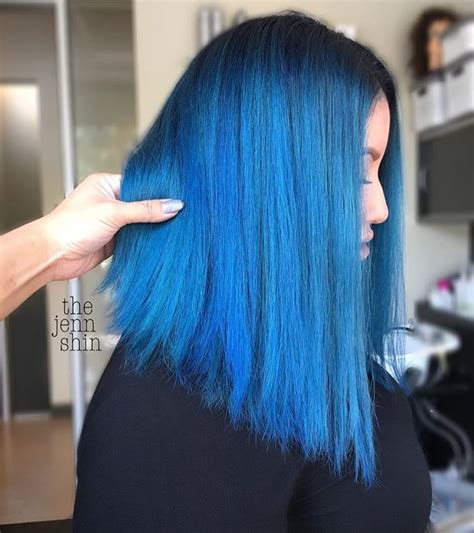 Neon Blue Hair Color Thejennshin Pulpriothair Hair Color Unique