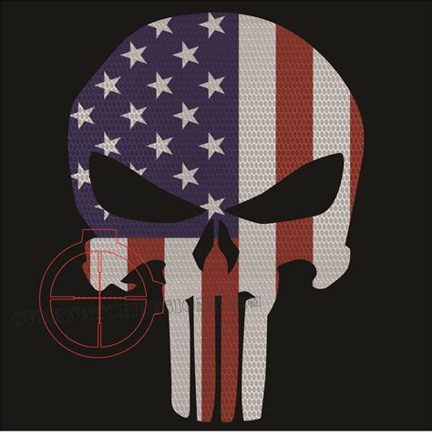 Iphone American Flag Punisher Skull Wallpaper