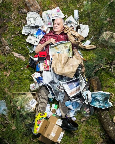 Personifying The Waste Problem Photos Of People Lying In 7 Days Of