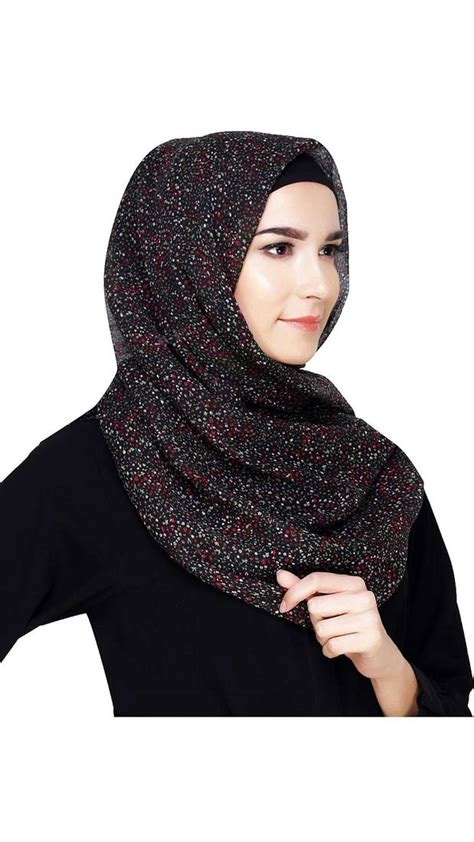 Multicolor Chiffon Islamic Style Look Casual Hijab Arabian Naqab Stole