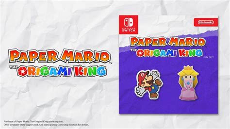 Paper Mario: The Origami King gets pre-order pin set from ...