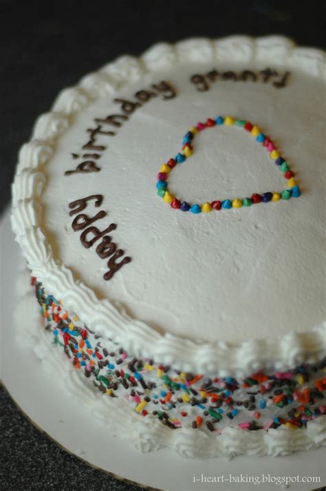 I Heart Baking Rainbow Sprinkles Birthday Cake For Grant