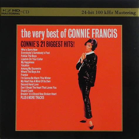 The Very Best Of Connie Francis Connies 21 Biggest Hits By Connie Francis Cd Polygram