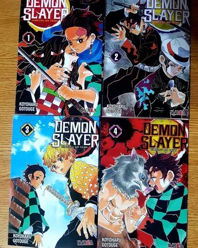Demon Slayer Tomo 1 Al 4 Manga Ivrea Kimetsu No Yaiba