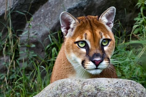Premium Ai Image Closeup Shot Of Female Mountain Lion Cougar Photography