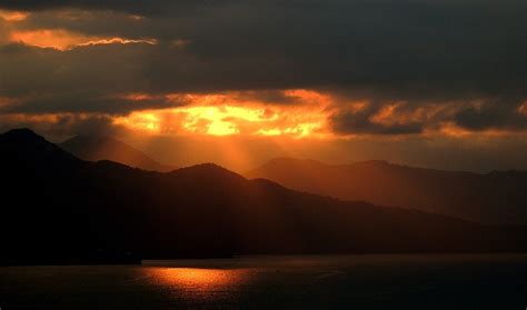 Free Photo Sunset Mountains Island Scenic Free Image