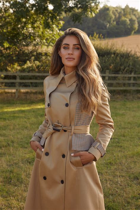 Lydia Millen Check Mix Tailored Trench Coat Lydia Elise Millen
