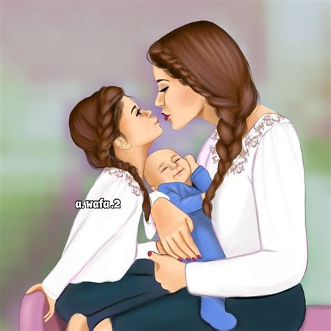 Pin de Iky Cristina em Art Mãe e filha desenho Pintura mãe e filho