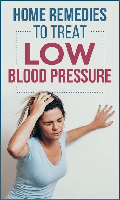 Home Remedies To Treat Low Blood Pressure Healthy Lifestyle