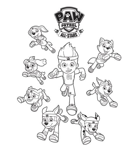 Die paw patrol vereint heldenmut, coole fahrzeuge mit ganz viel niedlichem humor. Free Paw Patrol Coloring Pages, Download Free Clip Art ...