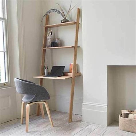 Desks For Small Spaces Overview This Ladder Shelf Desk Is One Of The