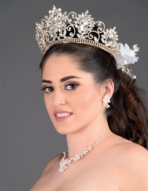 Quinceanera Tiara Crystal Tiara Crown Headpiece Bridal Etsy