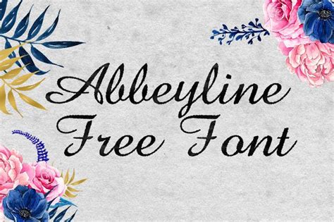 Abbeyline Free Font Free Font Lettering Fonts Fonts