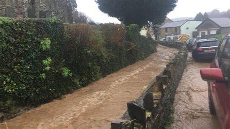 North Devon Flooding Homes Evacuated After Landslides Hit Bbc News