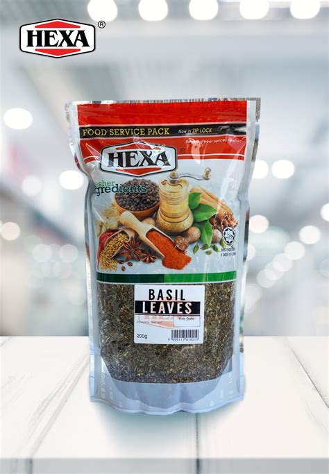 Hexa Halal Basil Leaves 200gm Food Service Packaging