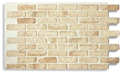 28x48 Faux Brick Panel Chicago Tan Light Traditional Siding And Stone Veneer By Antico
