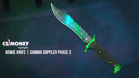 Csgo Bowie Knife Gamma Doppler Phase 3 Youtube