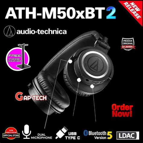 Promo Audio Technica Ath M50xbt2 M50x Bt2 M50xbt 2 Bluetooth