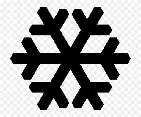 Snowflake Snow Cold Winter Frost Ice Crystal Snow Vector Black
