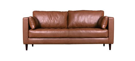 Two Seater Leather Sofa Baci Living Room