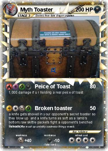 Pokémon Myth Toaster Peice Of Toast My Pokemon Card