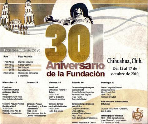 Tramoyam3 Chihuahua Capital Cumple 301 Años Desde Su Fundación Y Lo Celebra Culturalmente